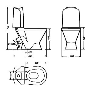 Унитаз-компакт Sanita luxe Classic Comfort CSCSLCC01040611 с бачком, с крышкой микролифт, белый купить в интернет-магазине Sanbest