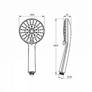 Душевая лейка Iddis Optima Home 0605F00i19 купить в интернет-магазине сантехники Sanbest