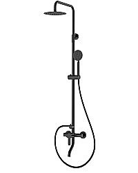 Душевая система Rush Santiago SUS1116-40Black черная матовая купить в интернет-магазине сантехники Sanbest