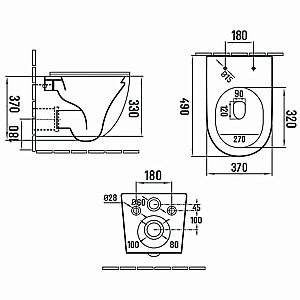 Унитаз Vincea Globo VT1-14SMO безободковый, с крышкой микролифт, океан матовый купить в интернет-магазине Sanbest