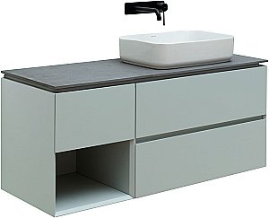 Тумба с раковиной Allen Brau INFINITY 120 папирус матовый для ванной в интернет-магазине Sanbest