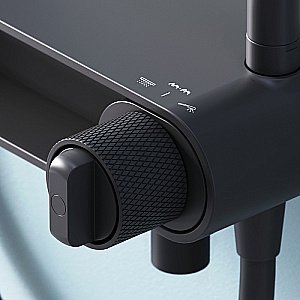 Душевая система AM.PM X-Joy F0785A722 черная купить в интернет-магазине сантехники Sanbest