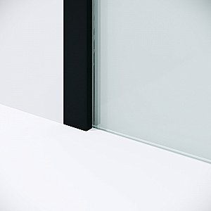 Душевая перегородка Niagara Nova 90 NG-582-90BLACK профиль черный матовый/стекло белый градиент купить в интернет-магазине Sanbest