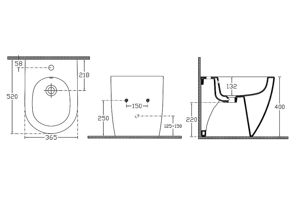 Биде напольное ISVEA Infinity 10NF42001SV белый купить в интернет-магазине Sanbest