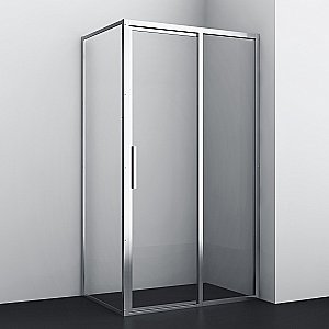 Душевой уголок WasserKRAFT Lopau 32S07R 120х90 стекло прозрачное/профиль серебристый купить в интернет-магазине Sanbest