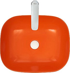 Раковина накладная WeltWasser WW ELBACH 2143 MO 49 оранжевая матовая купить в интернет-магазине Sanbest