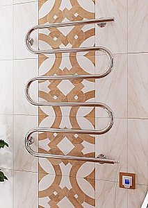 Полотенцесушитель электрический Terminus Ш-образный 600x800 купить в интернет-магазине сантехники Sanbest