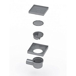 Душевой трап BERGES Trend Keramik 150*150 093002 под керамическую плитку купить в интернет-магазине Sanbest