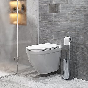 Унитаз подвесной Grossman Торнадо GR-4483Q безободковый, с крышкой микролифт, слив-торнадо, белый купить в интернет-магазине Sanbest