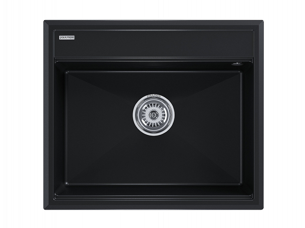Кухонная мойка Paulmark STEPIA-590 PM115951-BLM 590х510 черный металик купить в интернет-магазине сантехники Sanbest