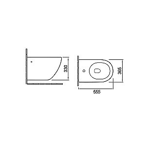 Биде подвесное Vincea GLOBO VB1-14 белое купить в интернет-магазине Sanbest
