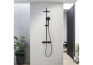 Душевая система Aquatek ЕВРОПА AQ2343MB черная матовая купить в интернет-магазине сантехники Sanbest