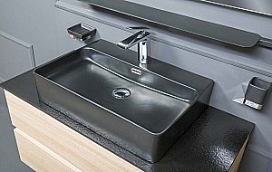 Тумба с раковиной Armadi Art Vallessi 80 со столешницей дуб светлый фактурный для ванной в интернет-магазине Sanbest