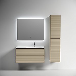 Тумба с раковиной Sancos FOLK FL100RCP/CN7015 100 капучино для ванной в интернет-магазине Sanbest