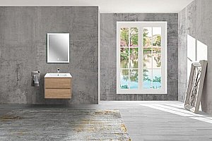 Тумба с раковиной Vincea Gio 60 N.Oak для ванной в интернет-магазине Sanbest