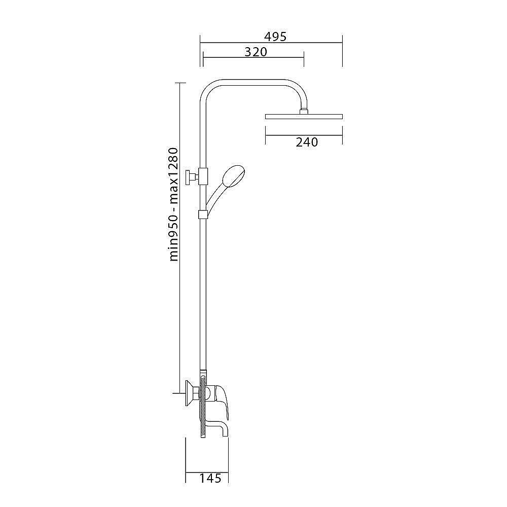 Душевая система Veragio Triumph VR.TRM-9915.CR купить в интернет-магазине сантехники Sanbest