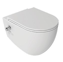 Унитаз подвесной с функцией биде Isvea Infinity 10NFS1005I белый, безободковый купить в интернет-магазине Sanbest