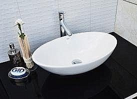 Раковина накладная Gid Lago 52 N9021 51109 белая купить в интернет-магазине Sanbest