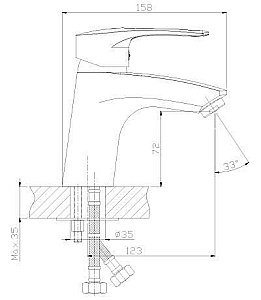 Смеситель для раковины Rossinka T T40-11 купить в интернет-магазине сантехники Sanbest