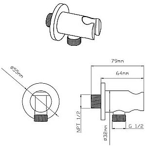 Душевая система Vincea Inspire VSFW-3I21T1MB черная матовая купить в интернет-магазине сантехники Sanbest