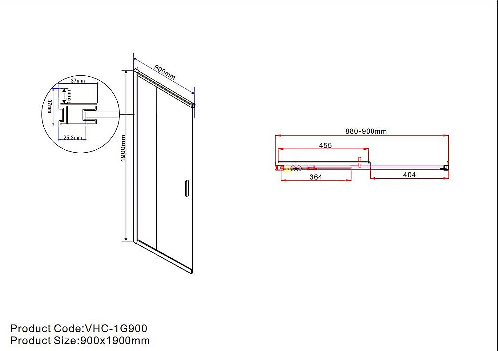 Душевой уголок Vincea Garda VSS-1G9012CLBN 120x90 профиль брашированный никель/стекло прозрачное купить в интернет-магазине Sanbest