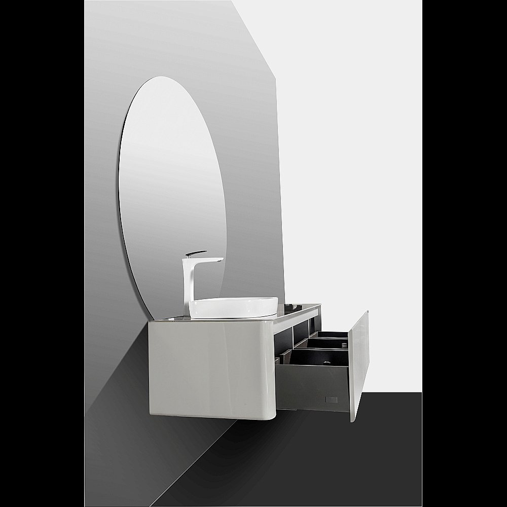 Зеркало LED Black & White Universe U915.1000MR 110 в ванную от интернет-магазине сантехники Sanbest