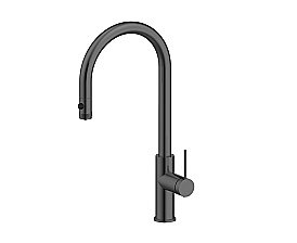 Смеситель для кухни Paulmark Galant Ga213077-GM вороненая сталь купить в интернет-магазине сантехники Sanbest