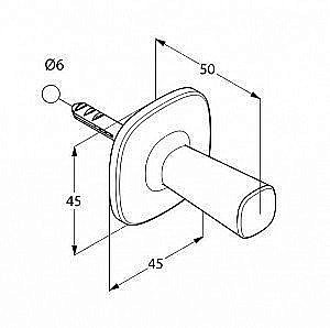 Крючок Kludi Ambienta 5398405 купить в интернет-магазине сантехники Sanbest