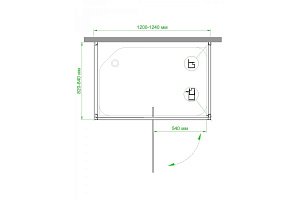 Душевой угол Royal Bath RB HV-C-CH-P 120x80 купить в интернет-магазине Sanbest