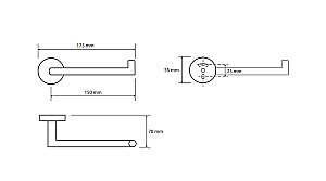 Держатель для туалетной бумаги Bemeta Hematit 159212032 антрацит купить в интернет-магазине сантехники Sanbest