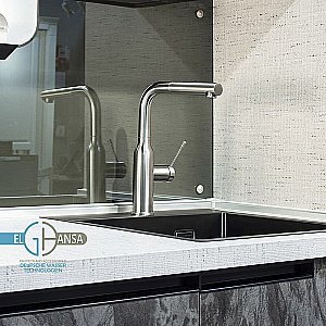 Смеситель для кухни Elghansa Kitchen 56A1926-Steel нержавеющая сталь купить в интернет-магазине сантехники Sanbest