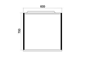 Зеркало Mixline БРУКЛИН 543940 60 бетон в ванную от интернет-магазине сантехники Sanbest