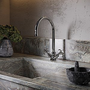 Смеситель для кухни PAINI Ornellaia 87CR572KM хром купить в интернет-магазине сантехники Sanbest