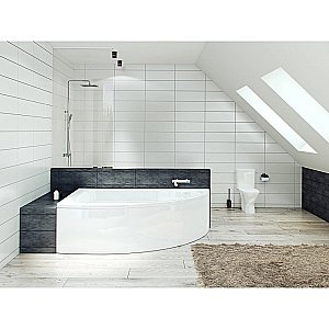 Ванна акриловая Santek Гоа 150x100 белая купить в интернет-магазине Sanbest