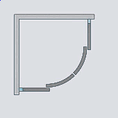 Душевой угол BAS Плуто ШТ00009 80х80 стекло матовое/профиль белый купить в интернет-магазине Sanbest