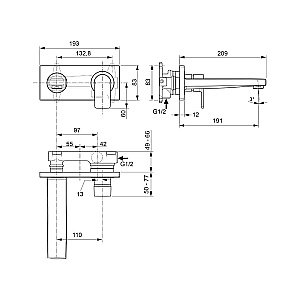 Смеситель для раковины Ideal Standard Edge A7116AA купить в интернет-магазине сантехники Sanbest
