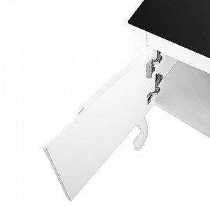 Тумба с раковиной Pestan Rustika 95 RST800T-CR белая/черная для ванной в интернет-магазине Sanbest