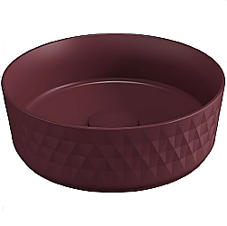 Раковина ISVEA Davanti 36 10NF67036SV-2R бордовый матовый купить в интернет-магазине Sanbest