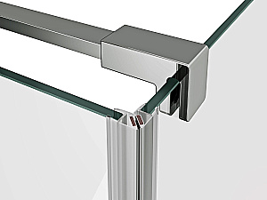 Душевой уголок Ravak Cool! COSD1+COPS 80x80 профиль блестящий хром/стекло прозрачное купить в интернет-магазине Sanbest