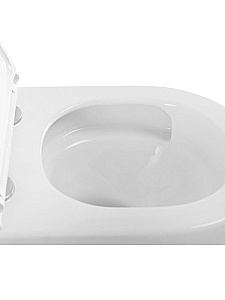 Унитаз подвесной BelBagno Compatto BB003CH-TOR/SC белый, безободковый, с крышкой микролифт, слив-торнадо купить в интернет-магазине Sanbest