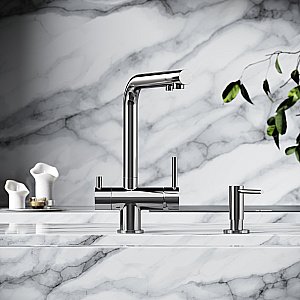 Смеситель для кухни Sancos Foster SC4014BN брашированный никель купить в интернет-магазине сантехники Sanbest