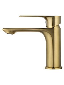 Смеситель для раковины WONZON & WOGHAND BRILLIANT WW-88018079-BG золото брашированное купить в интернет-магазине сантехники Sanbest