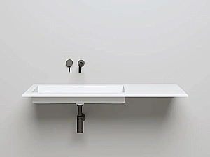 Раковина врезная снизу столешницы Salini MAREA 10 1802210M 74,7 из искусственного камня S-Stone, белая матовая купить в интернет-магазине Sanbest