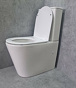 Унитаз напольный CeramaLux TR2178-1 белый, с бачком, с крышкой микролифт, слив торнадо купить в интернет-магазине Sanbest