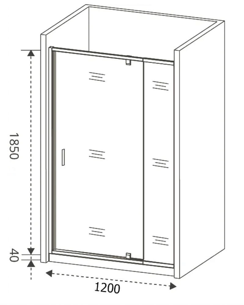 Душевая дверь Good door ORION WTW-PD 120 прозрачная купить в интернет-магазине Sanbest