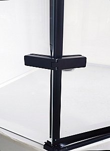 Душевая кабина Esbano ESM-PENTA-90 стекло прозрачное/профиль черный купить в интернет-магазине Sanbest