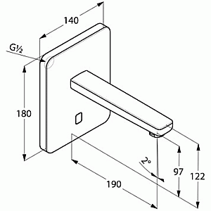 Смеситель для раковины Kludi Zenta 3850205 хром купить в интернет-магазине сантехники Sanbest