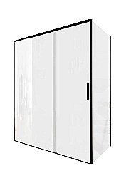 Душевой уголок Aquanet Pleasure Evo 140х80 AE65-140x80-BT стекло прозрачное/профиль черный купить в интернет-магазине Sanbest