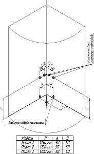 Душевая кабина Радомир Паола 103х103 стекло матовое/профиль белый купить в интернет-магазине Sanbest