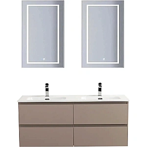 Тумба с раковиной BelBagno 120 KRAFT-1200-4C-SO-СO+CZR-8070-120-2 бежевая матовая для ванной в интернет-магазине Sanbest